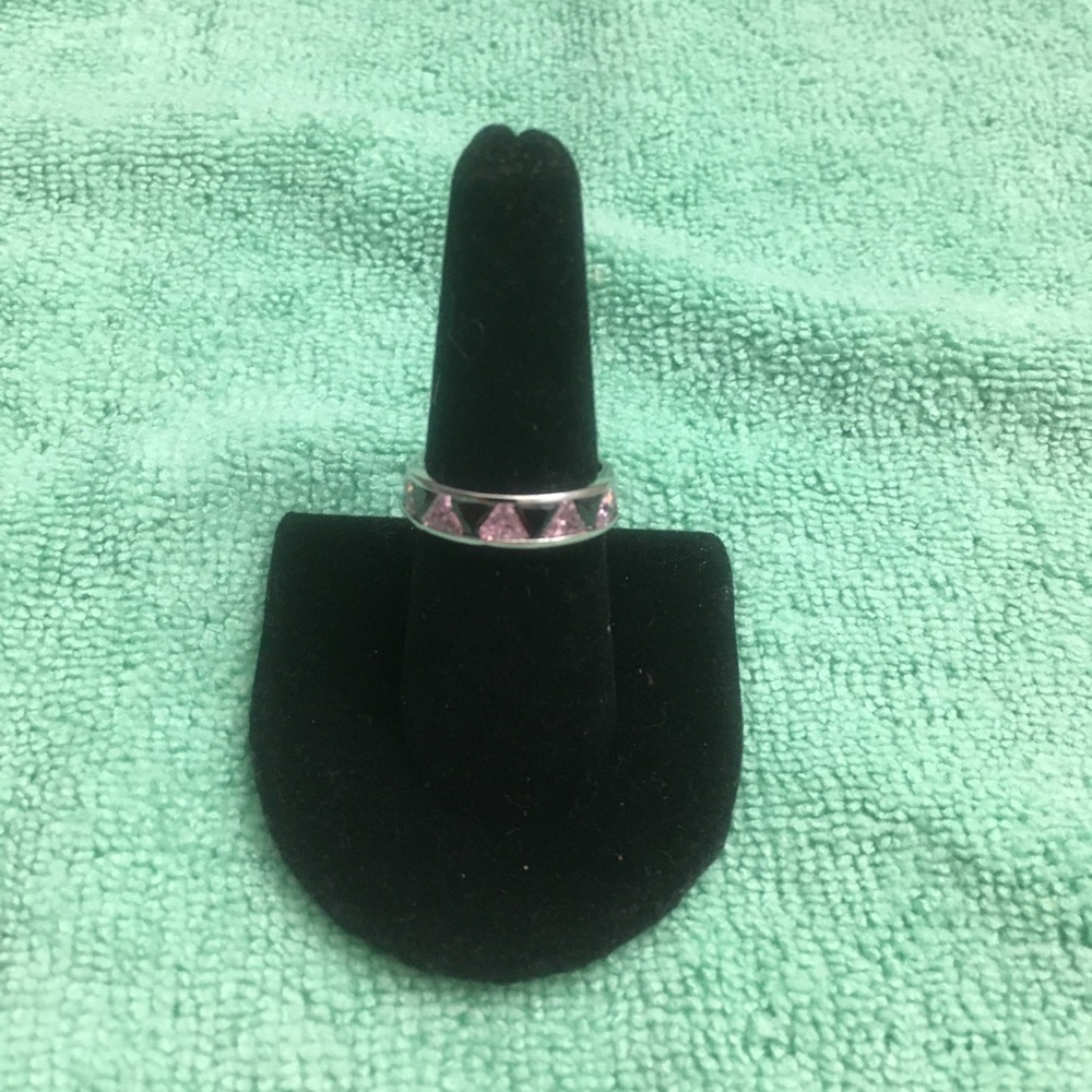 Suzanne Somers Pink & Black Earring Ring Bracelet - Picture 11 of 16